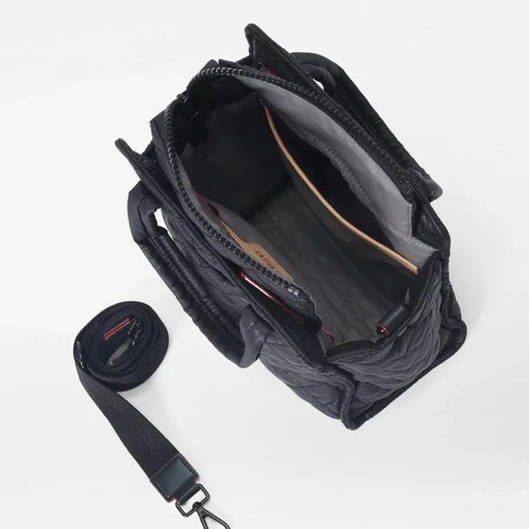 MZ Wallace Black Mini Box Tote/crossbody bag - Picture 3 of 14
